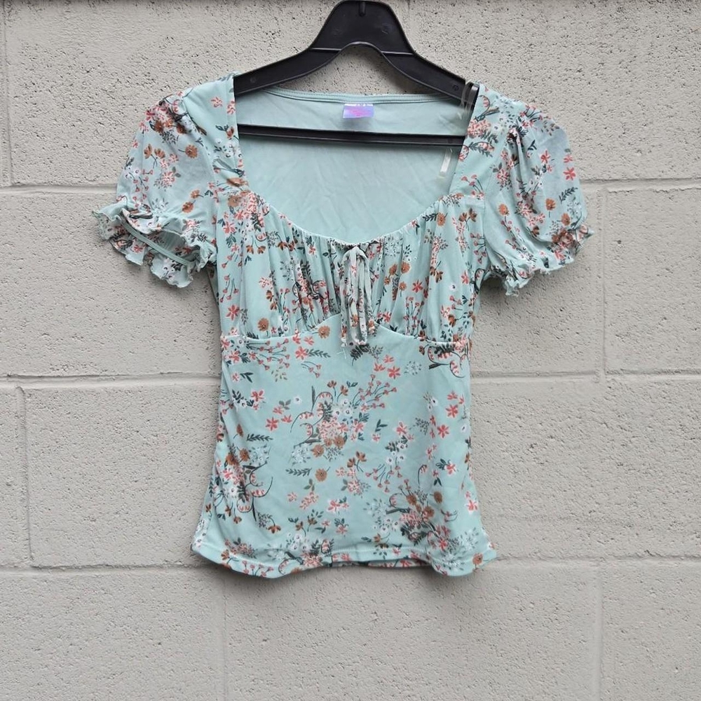Floral Puff Sleeve Blouse